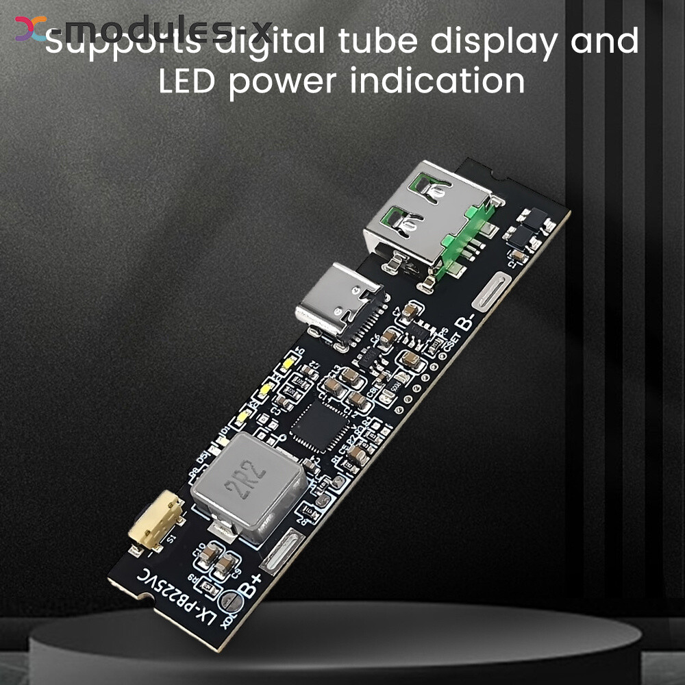 22.5W Dual USB PD 3.0 QC 4.0/3.0 Fast Charge Mobile Power Bank Charging Module