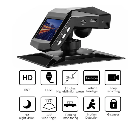 170° 1080P Car DVR Front Camera Video Recorder Dash Cam Loop Recording G-sensor