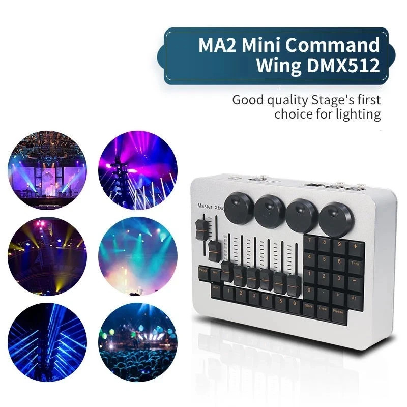 US Mini Command wing DMX512 Console DJ light Dimmer bag Disco Light Controller