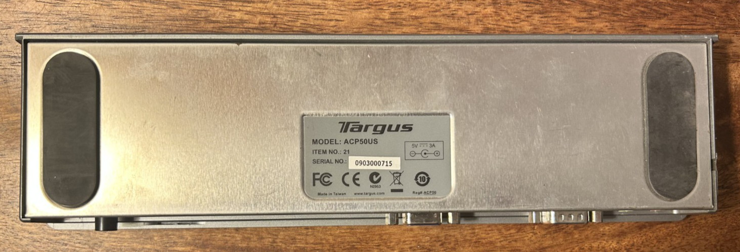 Targus ACP50US Universal Notebook Docking Station