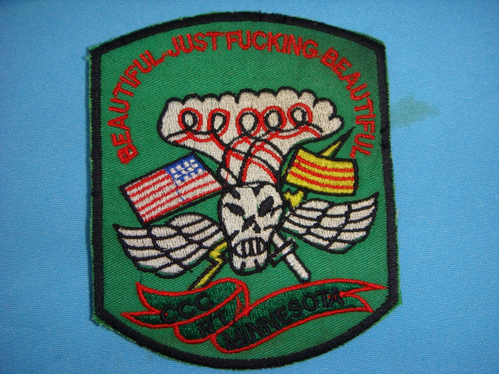 VIETNAM WAR PATCH, US 5th SF Grp MACV-SOG RT MINNESOTA CCC