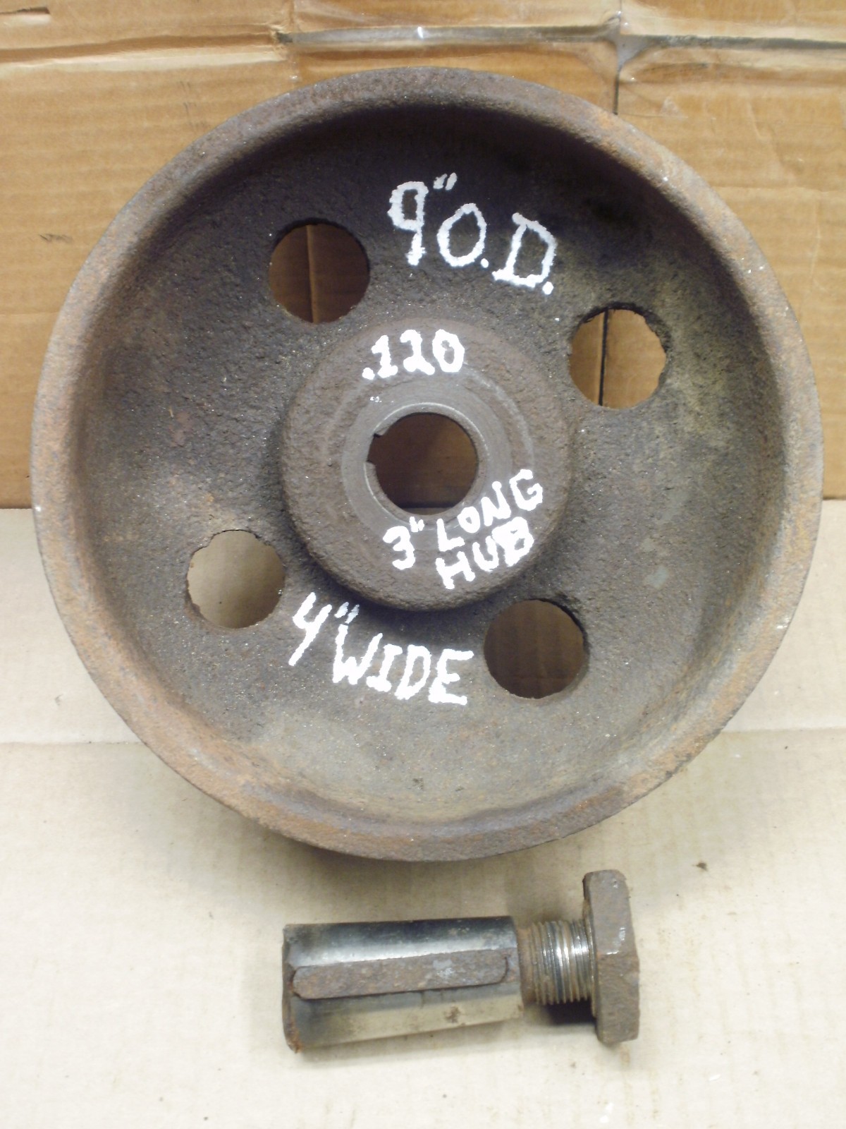 Solid Steel Wheel / Trolley Roller, Heavy Duty, With Tapered Hub