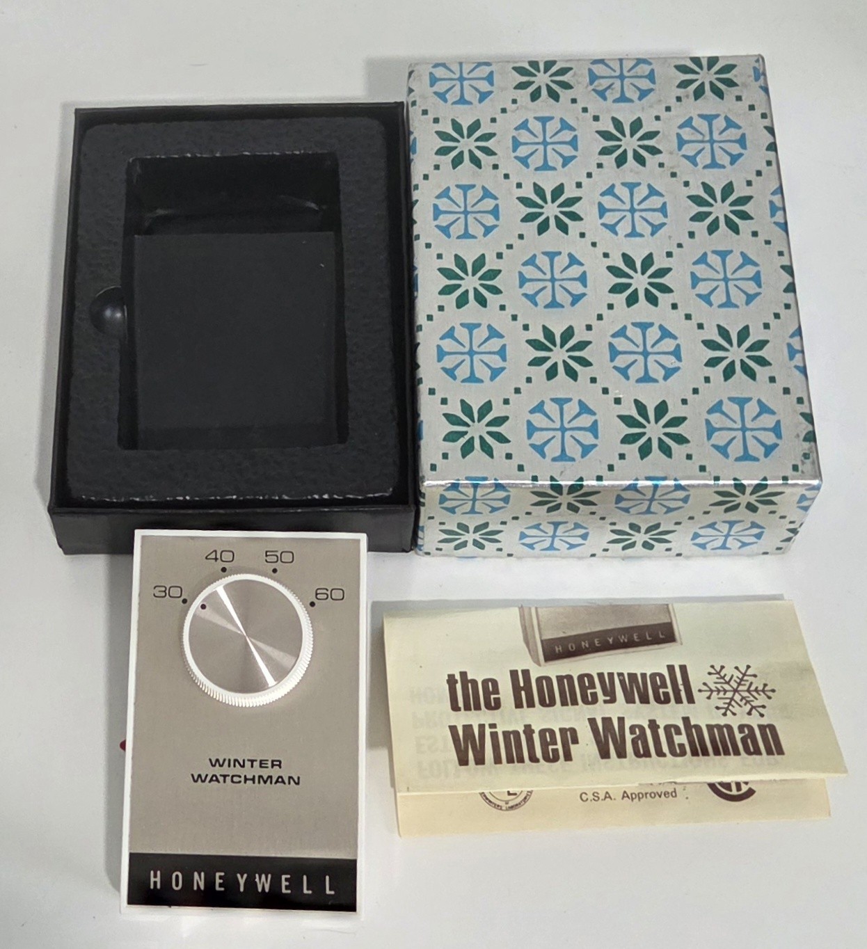 Vtg Honeywell Winter Watchman low-temperature detector & freeze warning device