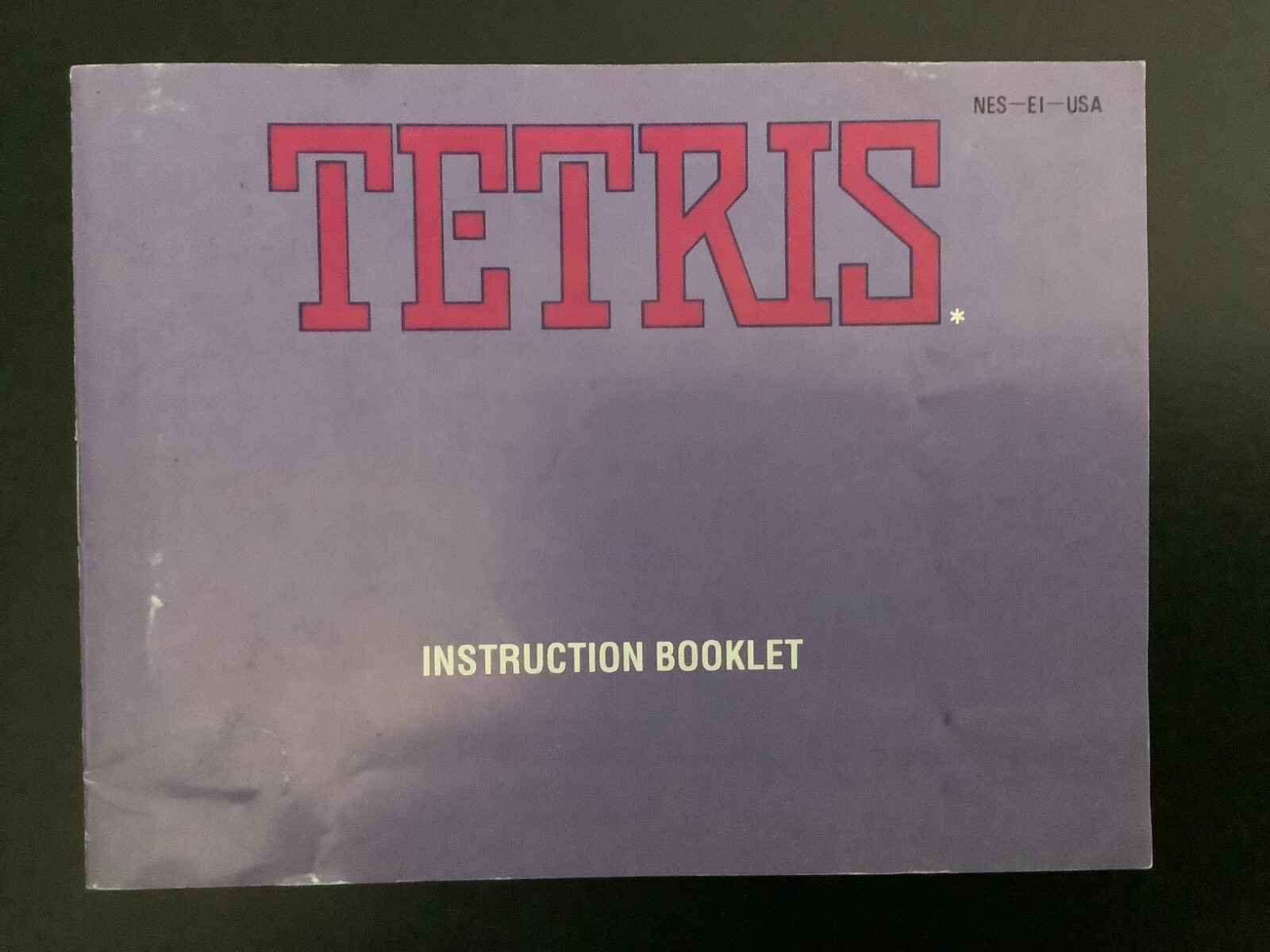 Tetris NES Nintendo Instruction Manual Only - Good Shape