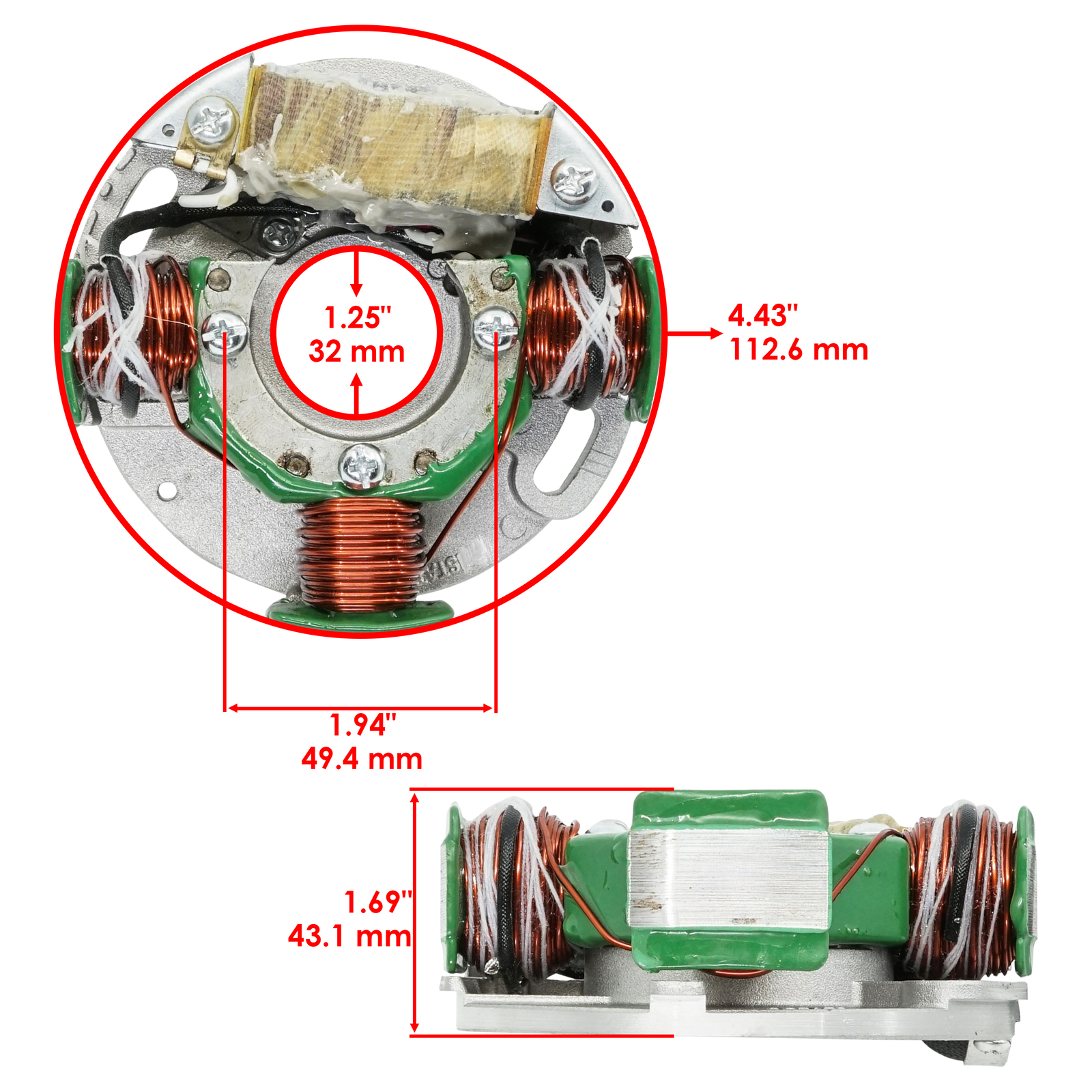 Stator for Arctic Cat 3003-400, 3003-532, 3003-533, 3003-567, 3003-569