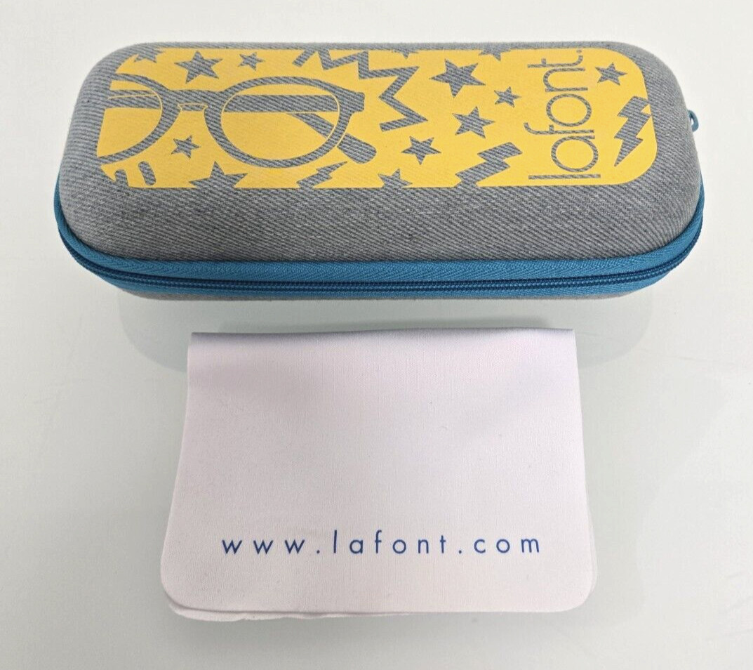 NEW! Lafant EyeGlasses- Sunglasses  Material Zipper Case with Cloth