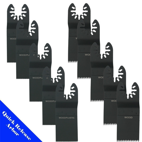 10 Blade Oscillating Multi Tool Wood Metal Fine Cutting Work DIY Universal Fit