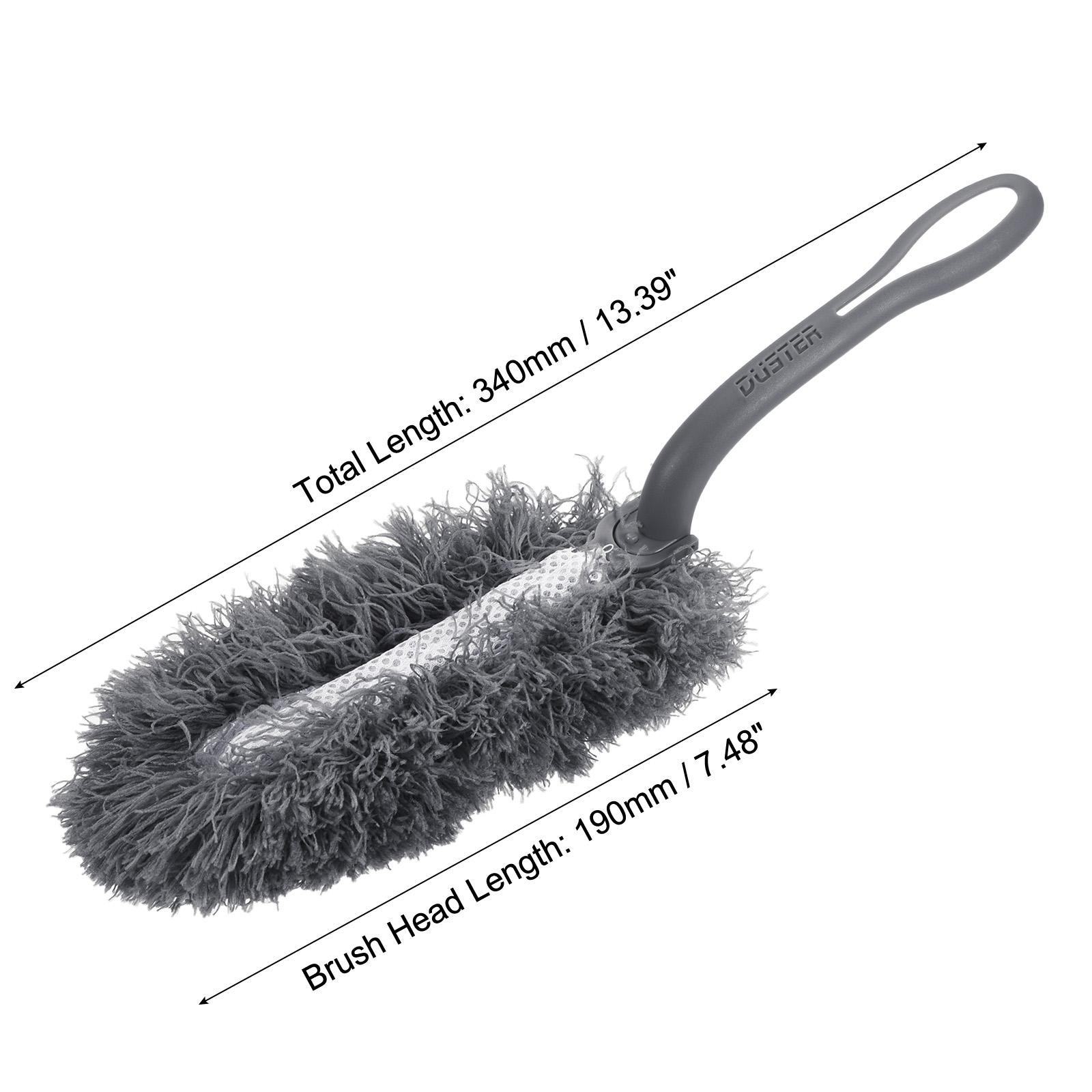Microfiber Dust Reusable Feather Dust, Grey, 3pcs