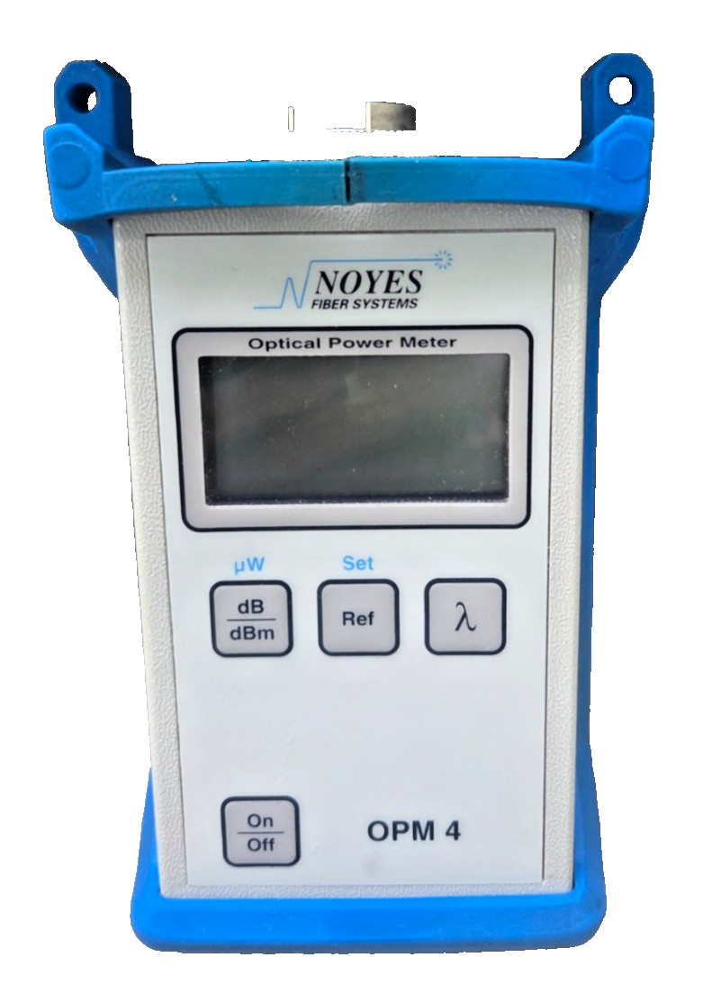 NOYES FIBER SYSTEMS OPTICAL POWER METER OPM4 WITH CASE USED TESTED WORKING