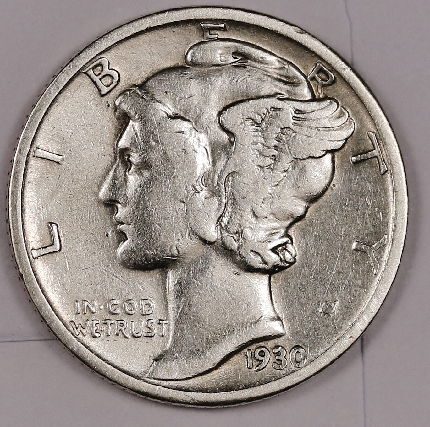 1930-p Mercury Dime.  Better Grade.  Inventory I. 176295