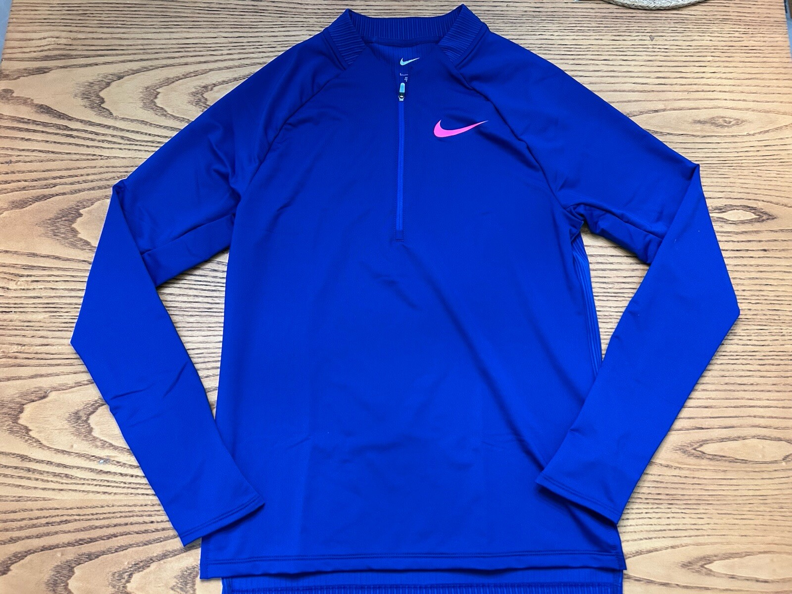 Nike Pro Elite 2023 1/4 Zip Track Jersey Made In USA Mens Size Small DR5229-455