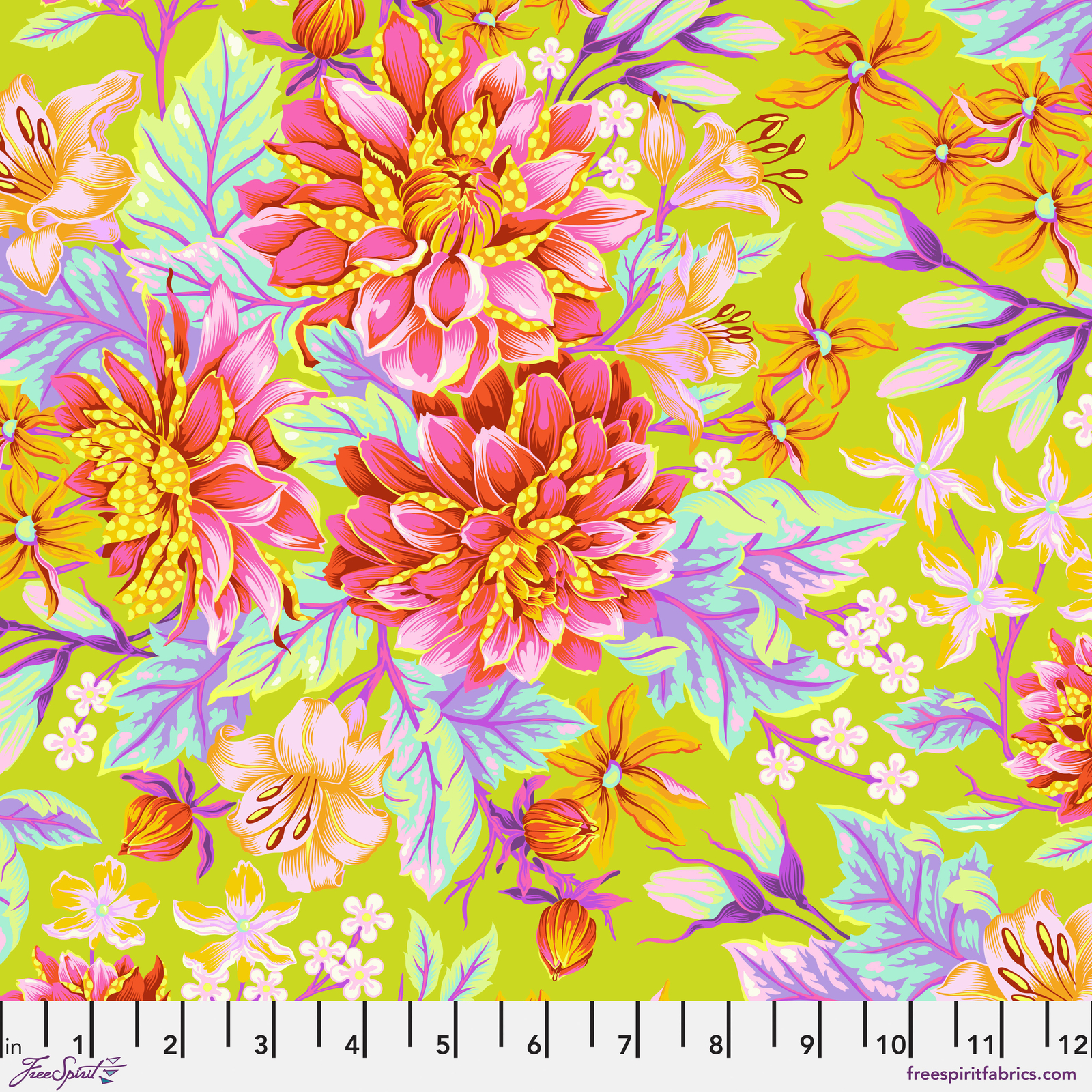 Untamed by Tula Pink Hello Dahlia Moonbeam