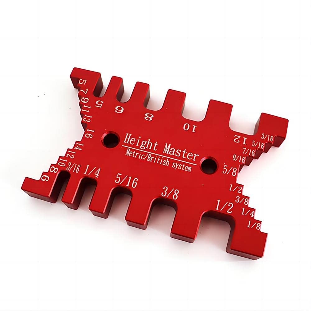 High Precision Aluminum Dovetail Jig Metric and Imperial Tenon Caliper Card G...