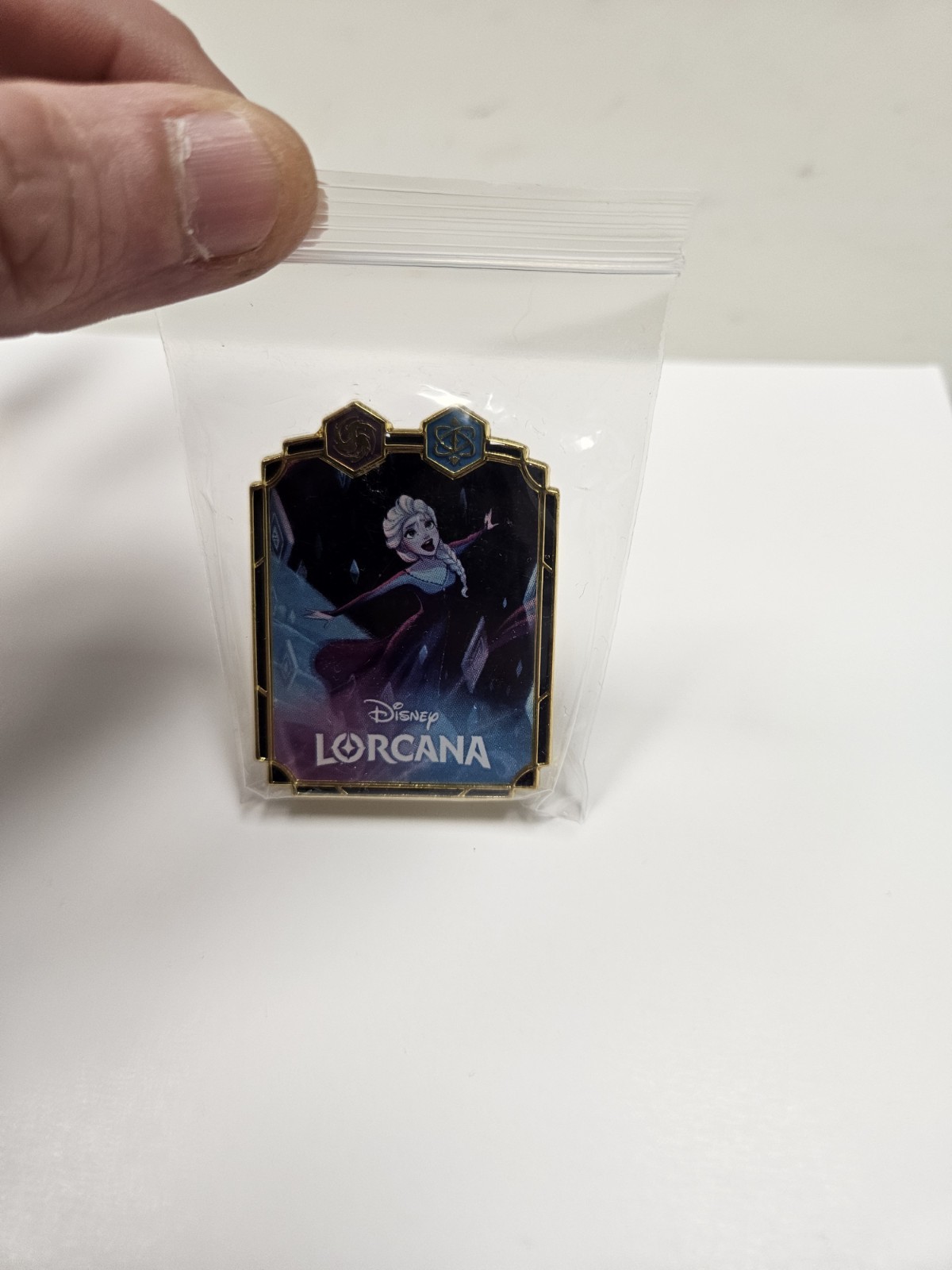 Elsa Pin - Disney Lorcana Reign of Jafar Promo Pin Elsa In Bag