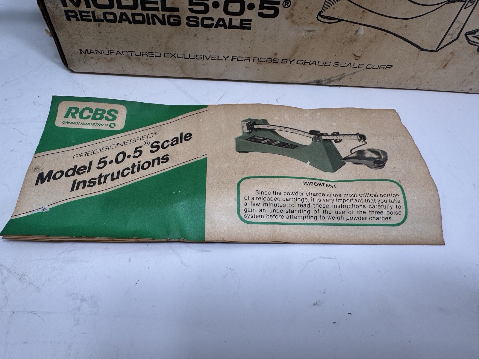 RCBS 5-0-5 Scale Reloading Powder Model 505