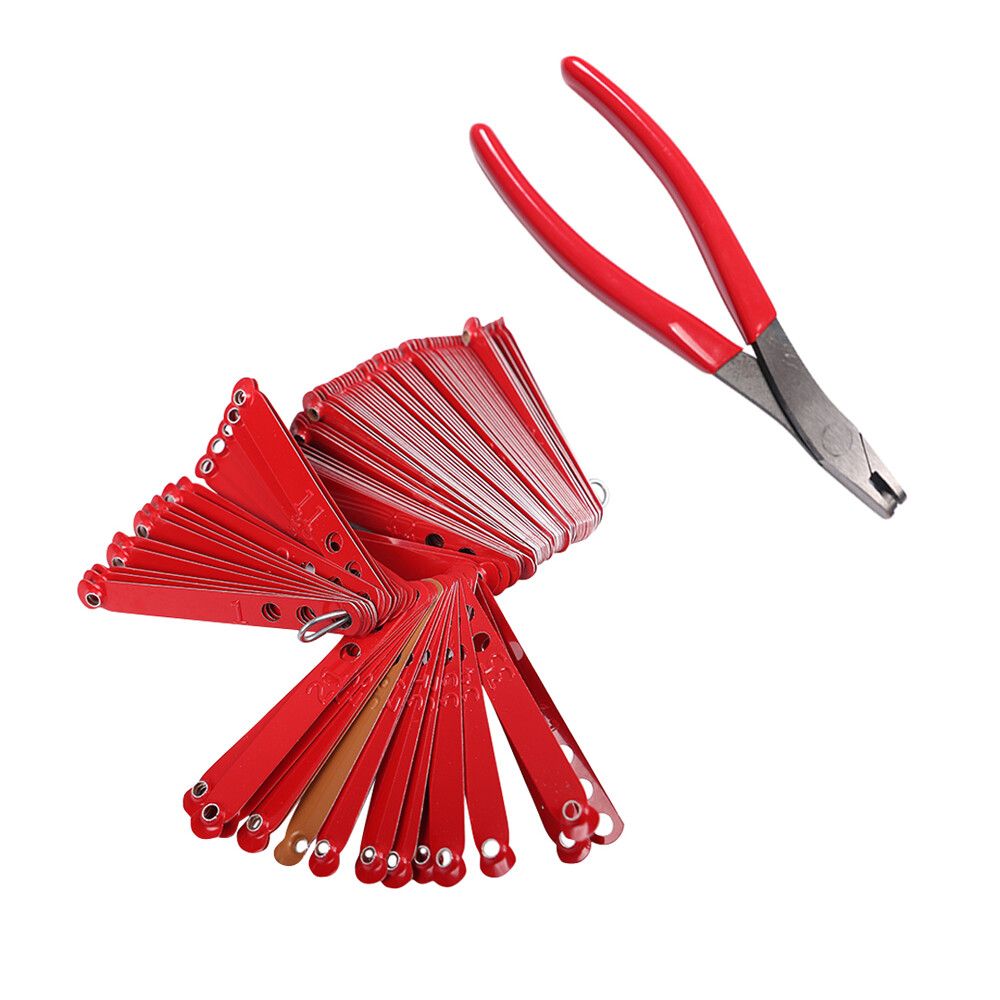 Chicken Duck Leg Band Identification Kit With Plier Farm Livestock Supplies -Red