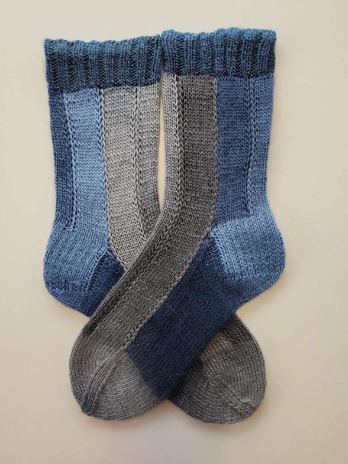 Hand Knitted Wool Socks Size 5-7 #86