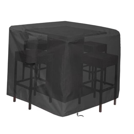 5 Piece Bar Height Patio Dining Set Covers, 66 Inch Outdoor BAR-66"Wx66"Dx38"H