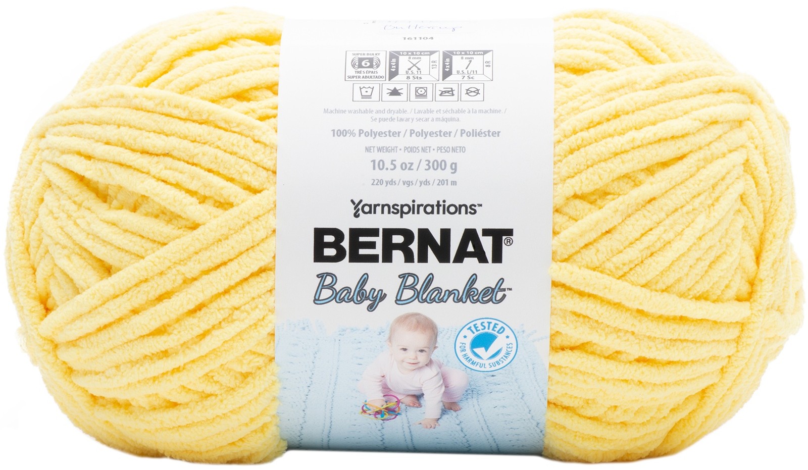 Bernat Baby Blanket Big Ball Yarn-Buttercup - 161104-4746