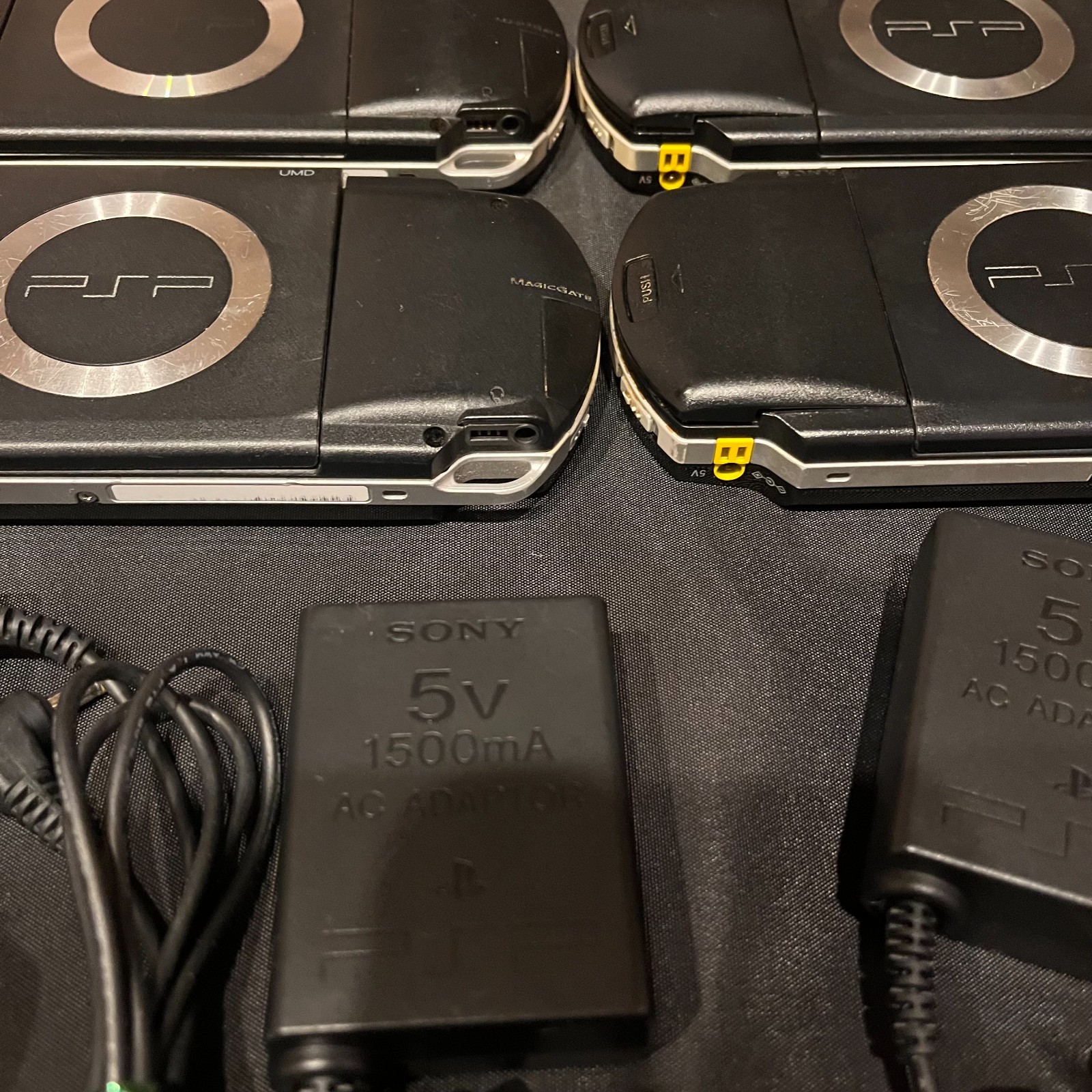 SONY PSP-1000 Black Console 1 Unit + AC Charger Tested Working RANK-C （Fair）