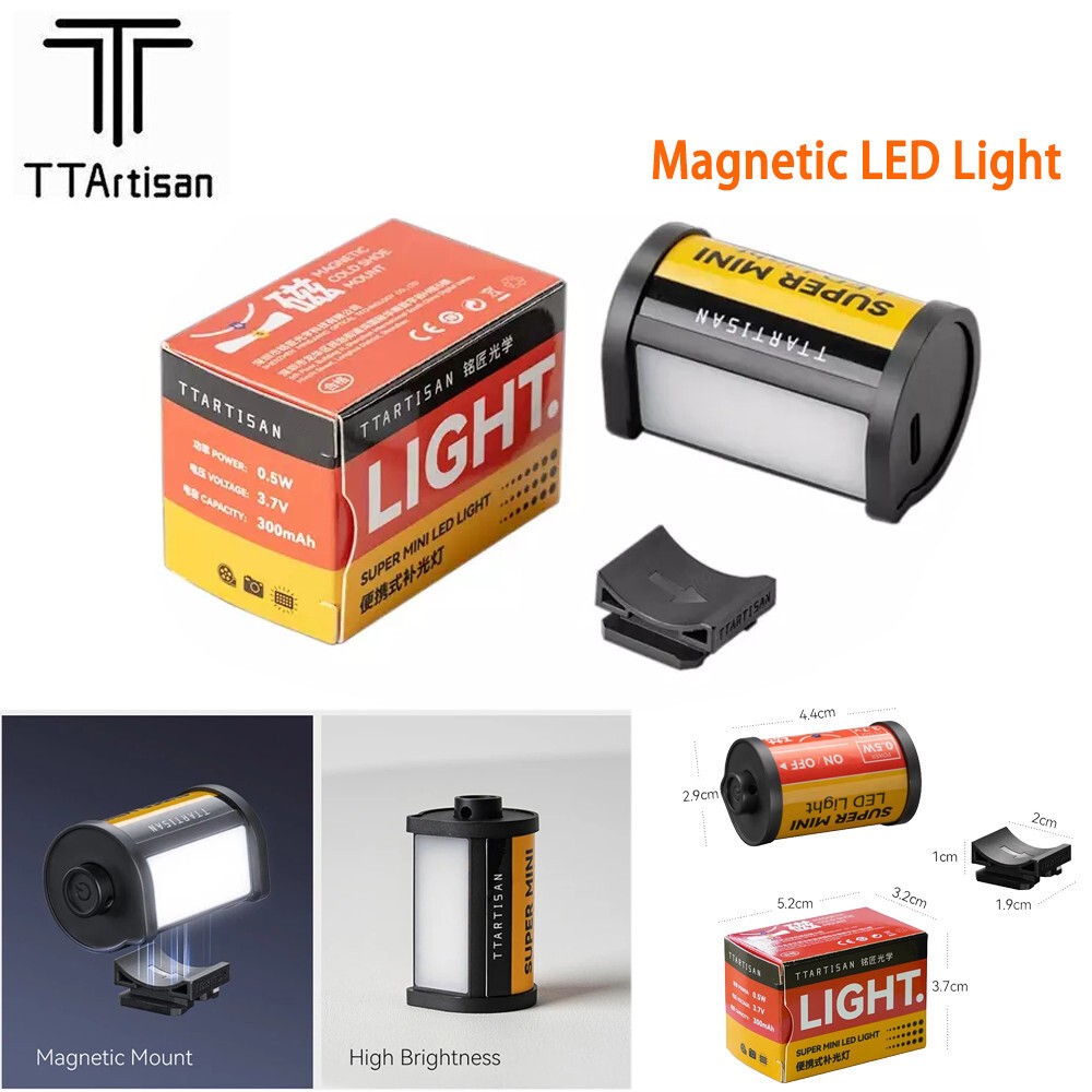 TTArtisan Mini Magnetic LED Light Rechargeable LED Fill Light With Cold Shoe US