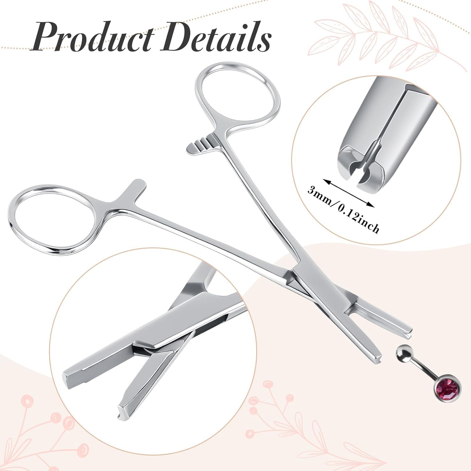 Stainless Steel Piercing Tools Set