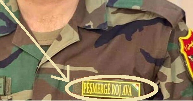 Iraq-Syria کورد Anti-Daesh Fighter velkrö 2-TAB SET: Kurdish PESHMERGA پێشمەرگە