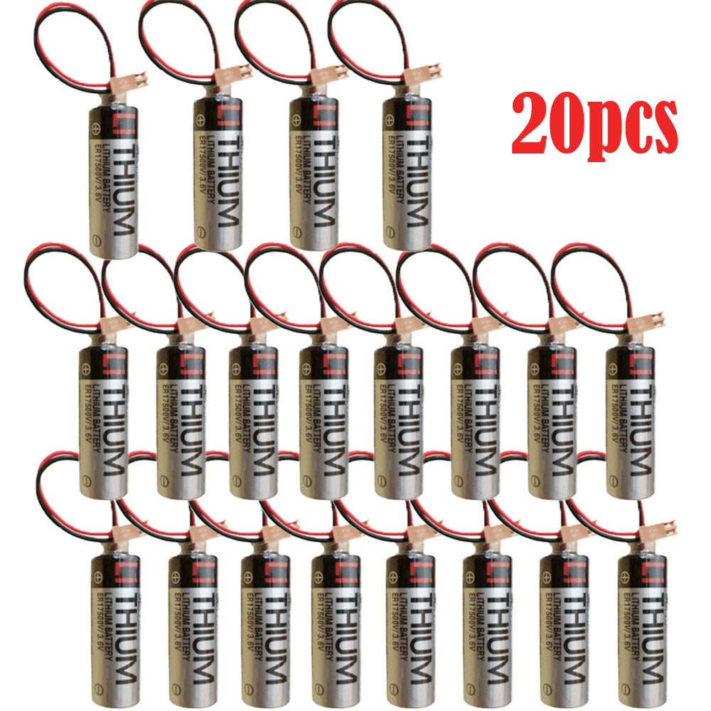 20pcs Toshiba ER17500V 3.6V 2700mAh Li-ion PLC Battery for FANUC Control Systems