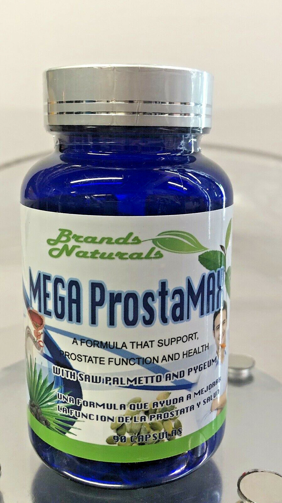 Brands Naturals Mega ProstaMax 90 Caps w/ Saw Palmetto Pygeum Prostate Function