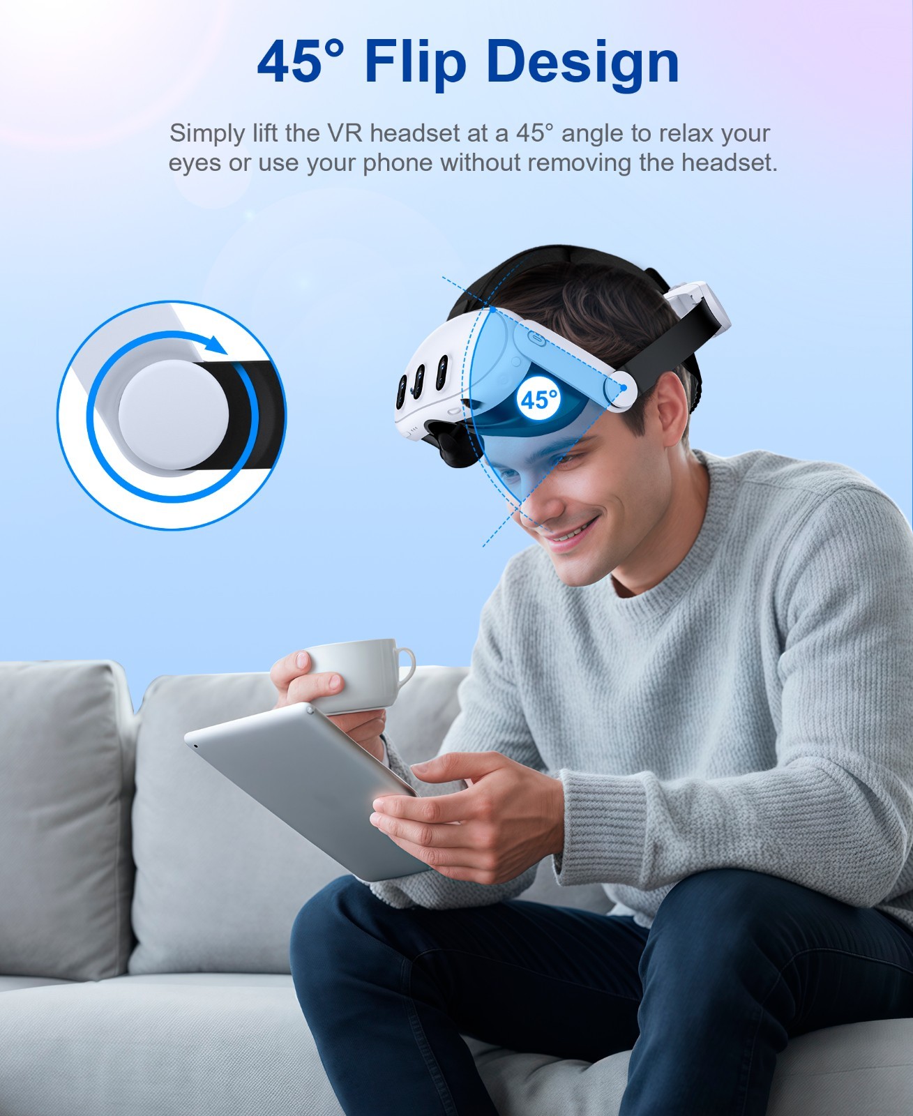Head Strap For Meta Quest 2/3s/Quest 3 Adjustable VR Headset Strap Accessories
