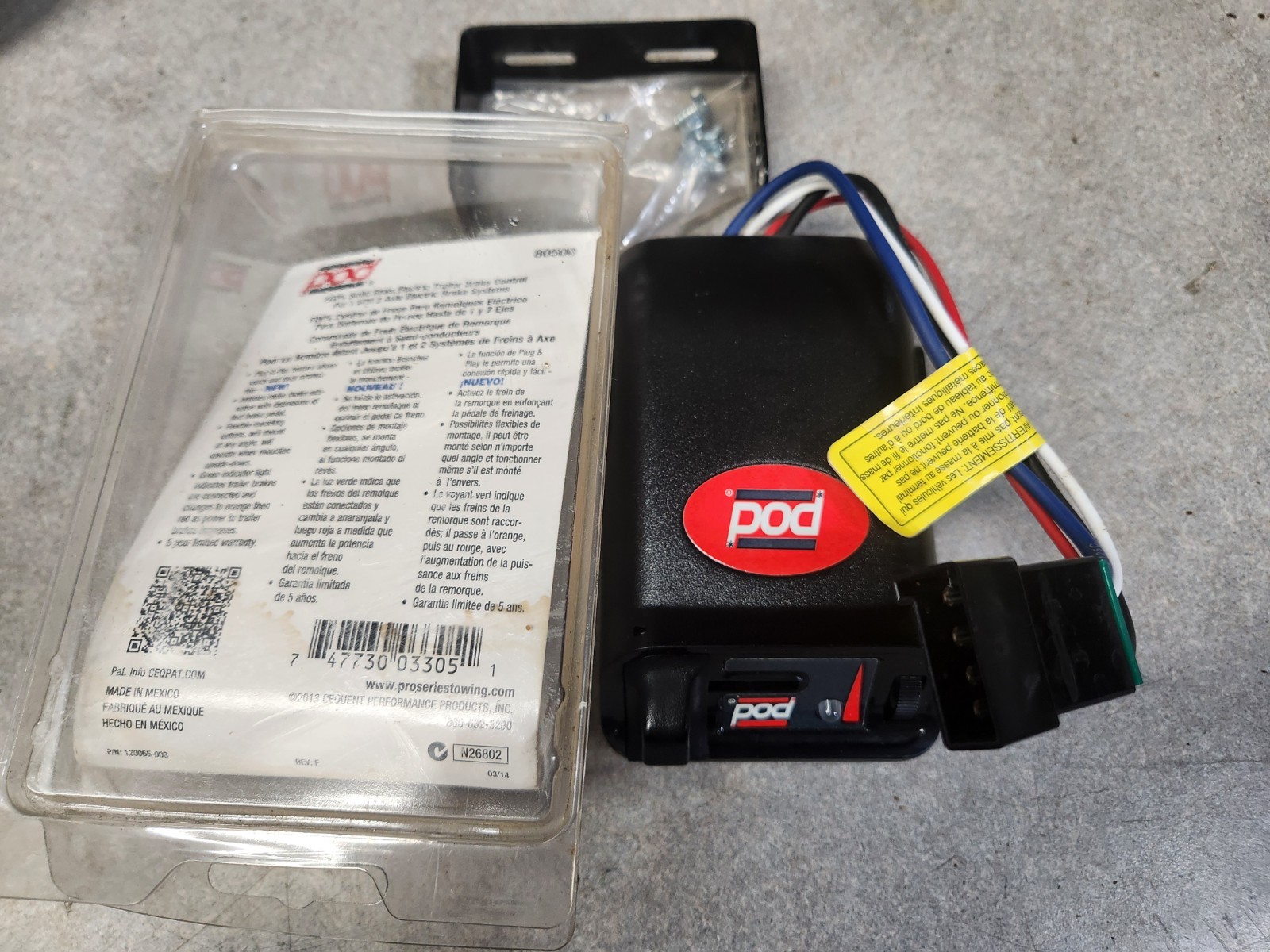 Electric Trailer Brake Control Pod 80500