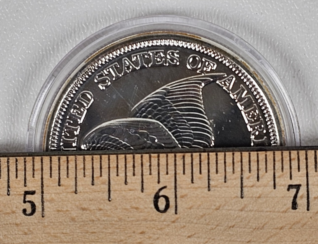 1856 Flying Eagle Penny Cent Silver Plated COA -COPY Large Free Shipping