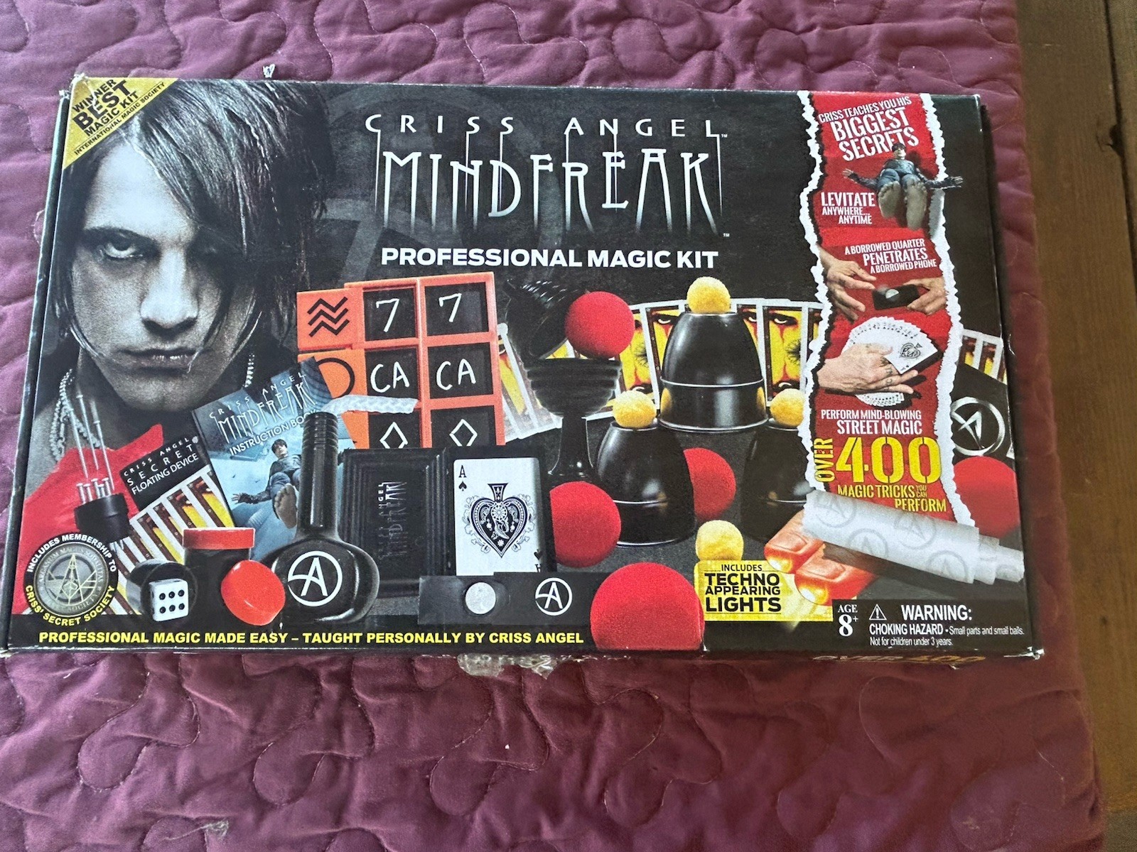 Criss Angel MINDFREAK Professional Magic Kit 400 Tricks  Please Read