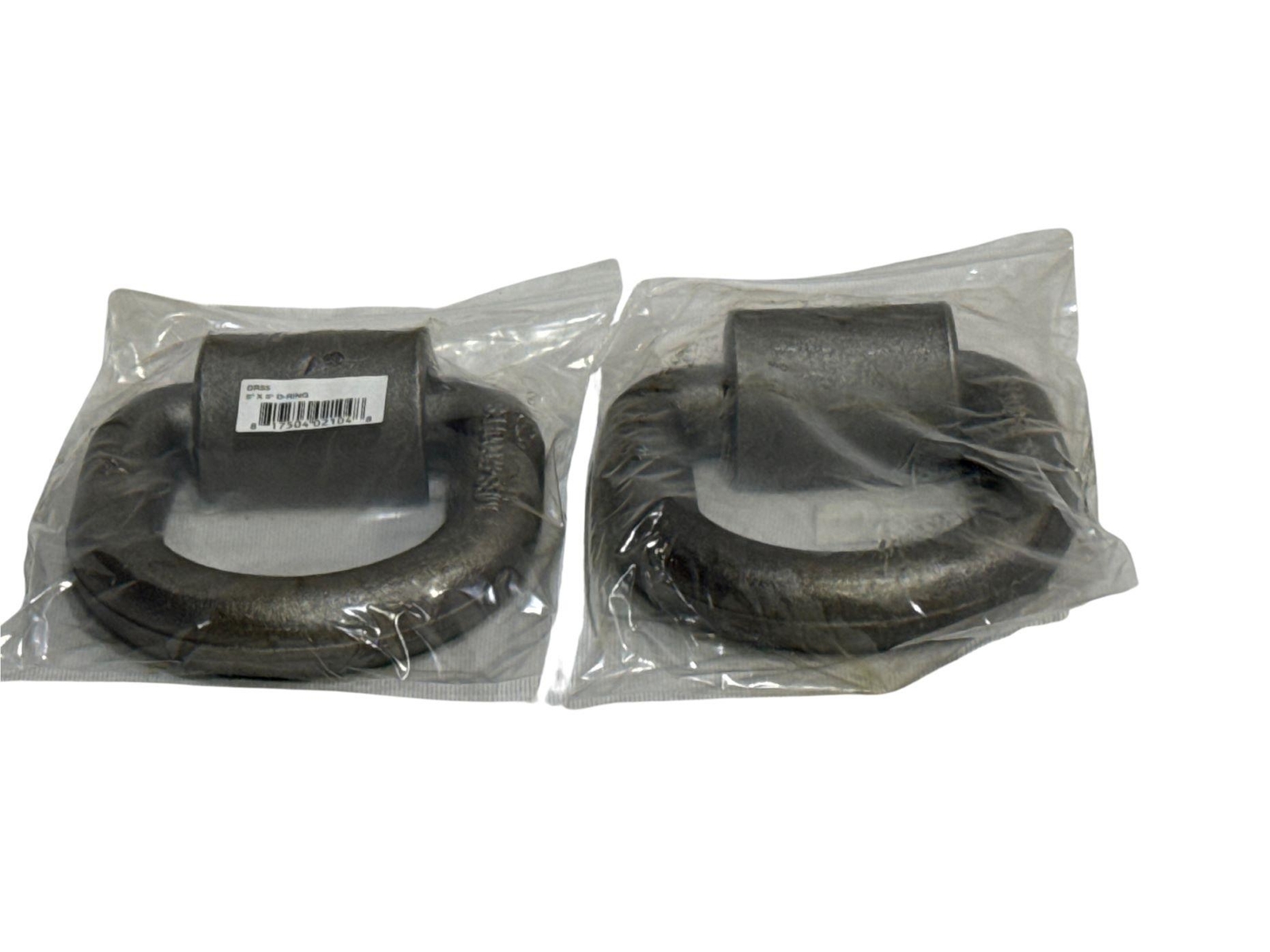 5"X5" 1" Heavy Duty Weld On Forged D-Ring 47,600lbs Strength Fleet Tough 2pk