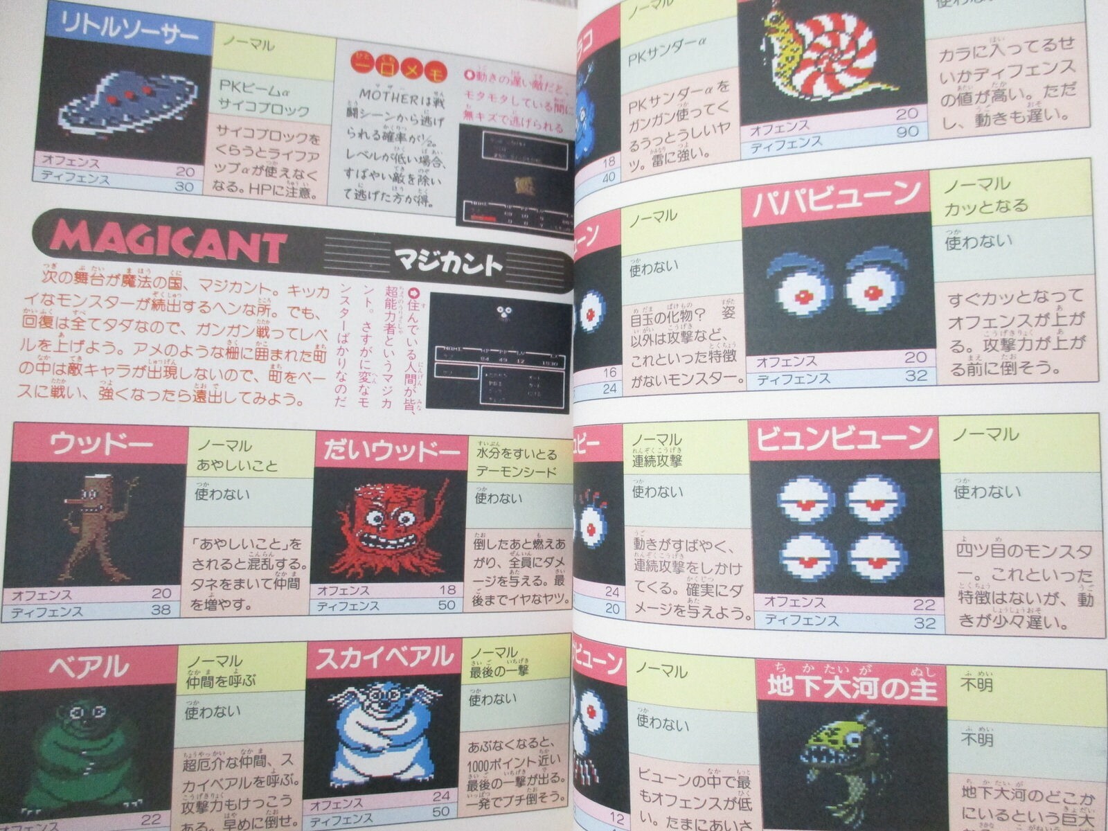 MOTHER Guide w/Map Nintendo Famicom Japan Book 1989 Ltd SeeCondition