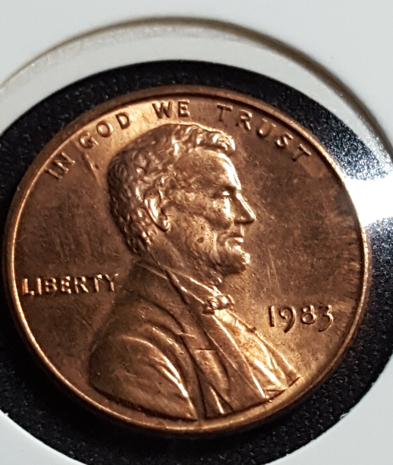 1983 P- Lincoln Memorial Cent Plating Issues Obverse