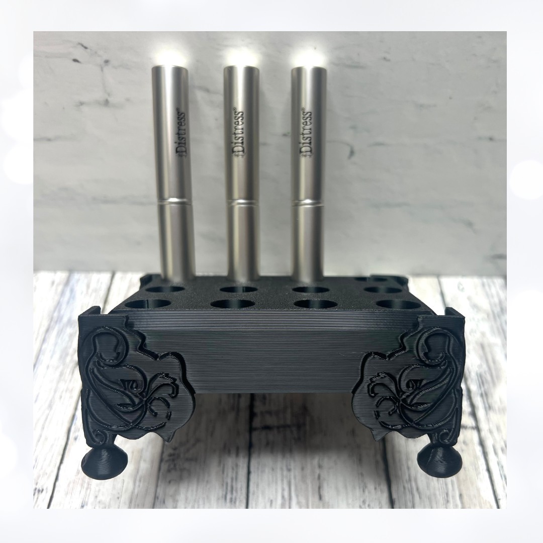 Black Tim Holtz MINI BLENDING BRUSH Holder 3D Printed Organizer Storage