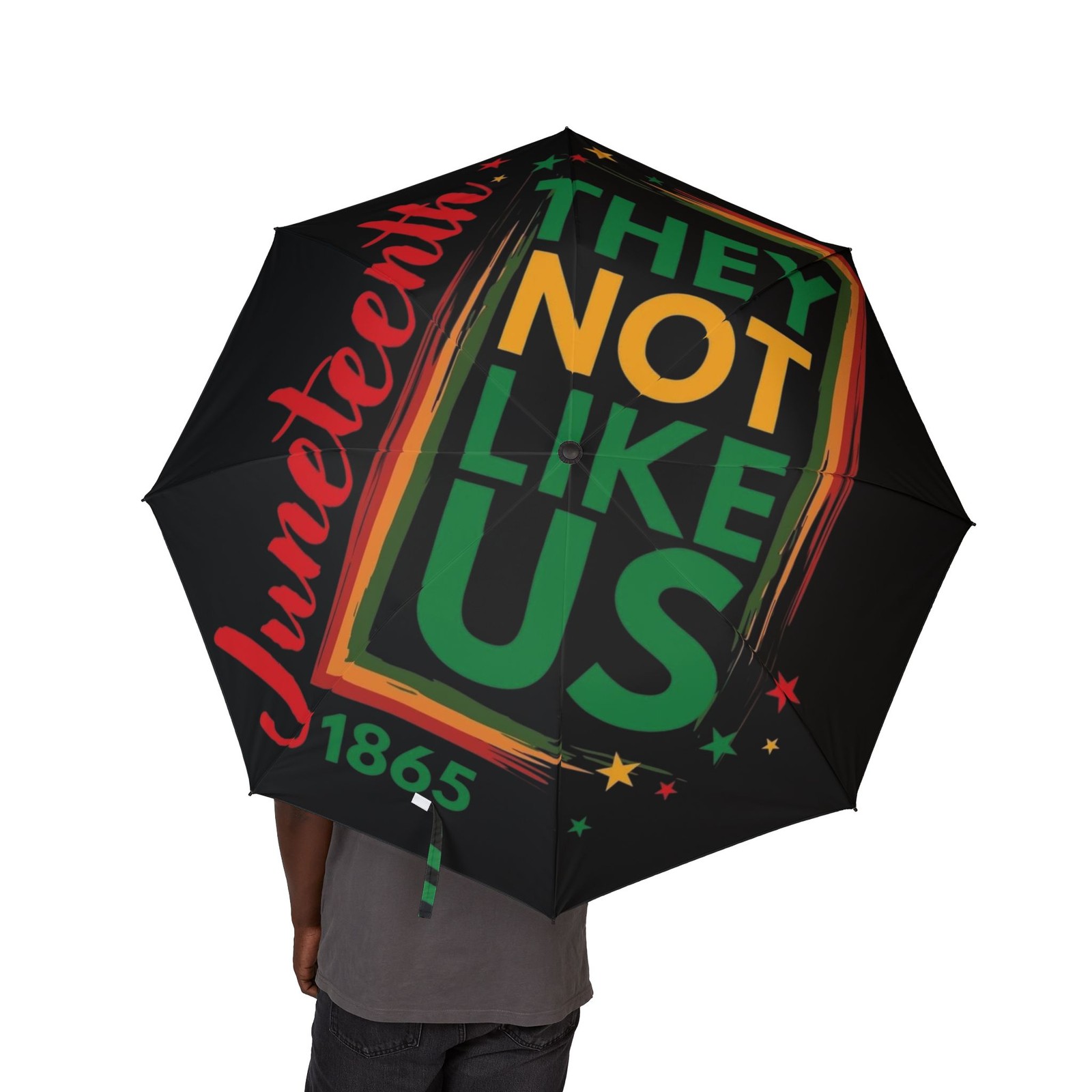 They Not Like Us umbrella | Foldable Rain Umbrella, Graphic Text Design