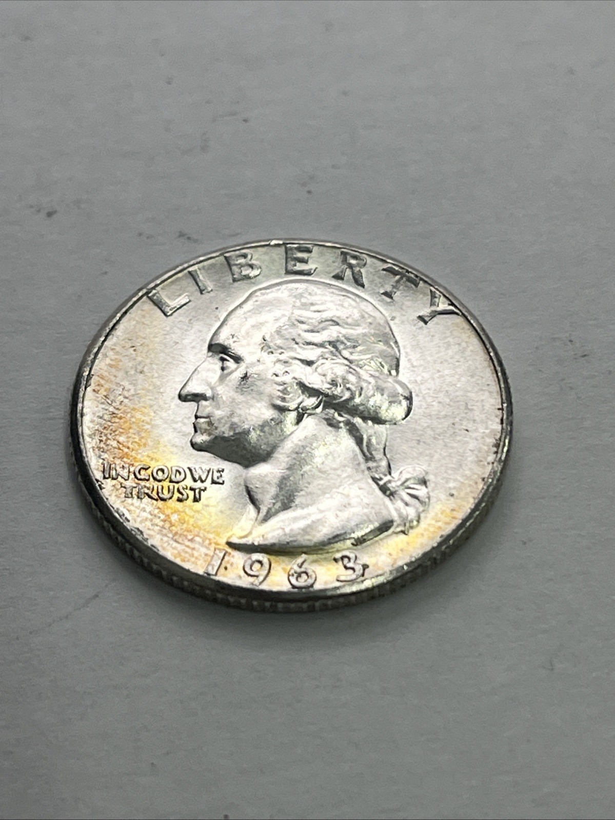 1963 Washington Quarter Toned