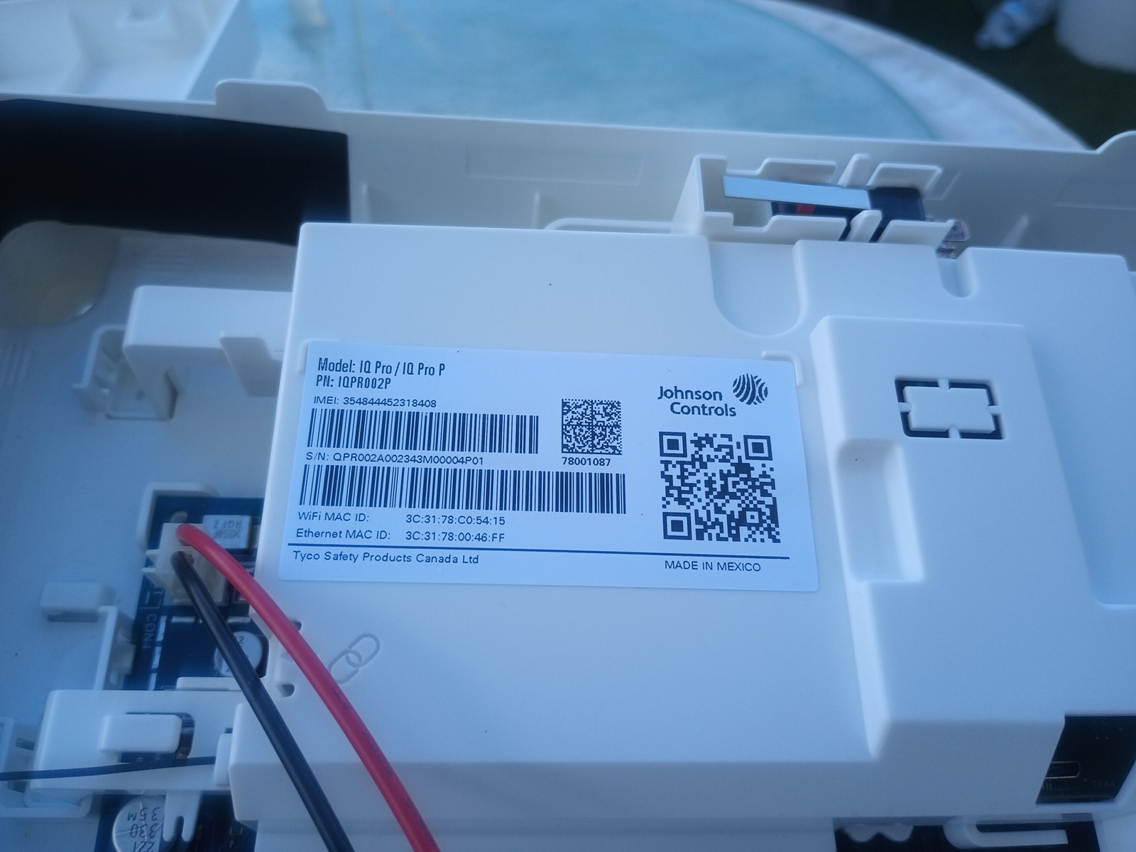 Johnson Controls IQ Pro P IQPRO02P Security Panel Box