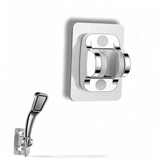 Shower Head Bracket wall Mounted - Heavy-Duty drillless Adjustable Handheld