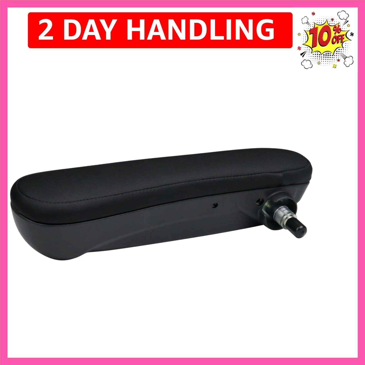 Front Driver Seat Armrest Black for Fiat 500 2016-2019 Adjustable