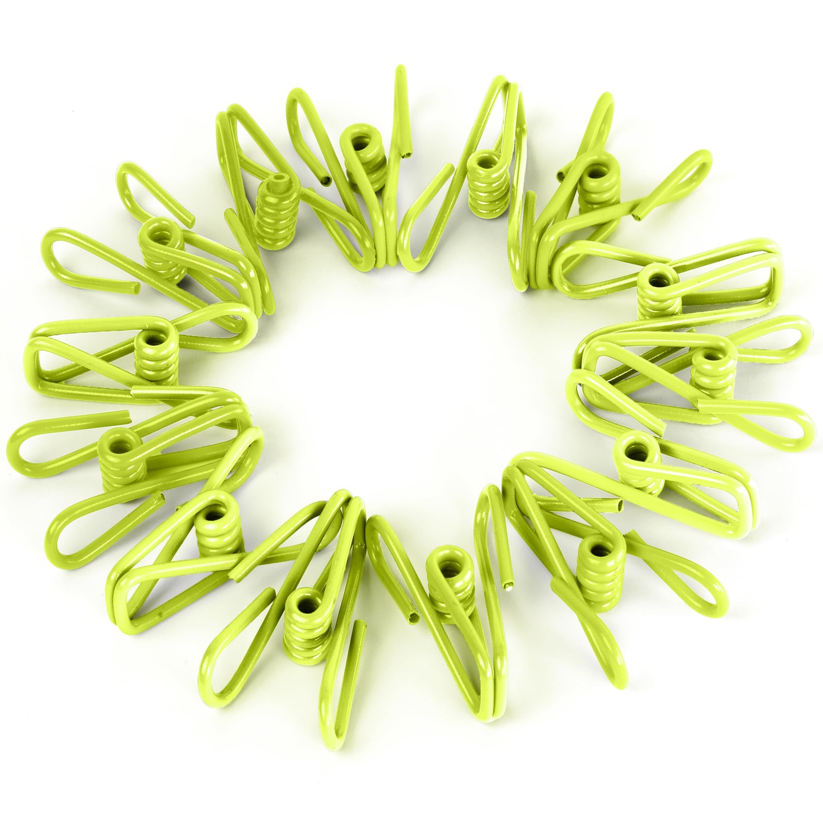 30 Pack Green Chip Bag Clips for Food - PVC 2 Inch Coated Sealer for Sealing ...