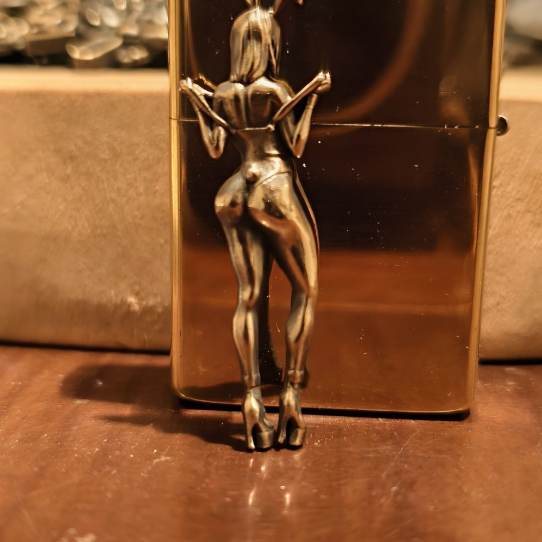 High Quality Brass Beauty Kerosene Lighter Sticker Without Lighter