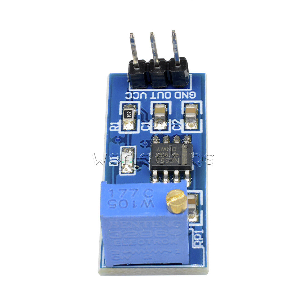 10PCS NE555 Pulse Signal Generator Module Frequency Adjustable Square Wave 5-12V