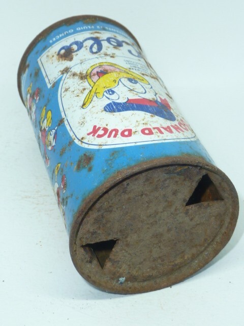Empty Top Opened 12oz Donald Duck Cola Flat Top