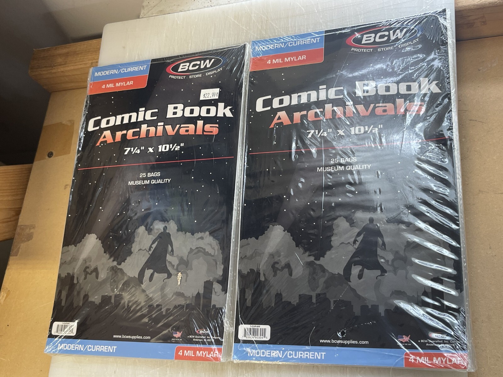 50 BCW Comic Book 4 Mil Mylar Archivals Bags Current/Modern Museum Quality