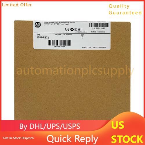 1756-PB72 ControlLogix 1756PB72 /C 24V DC Power Supply Module SEALED US Free Tax