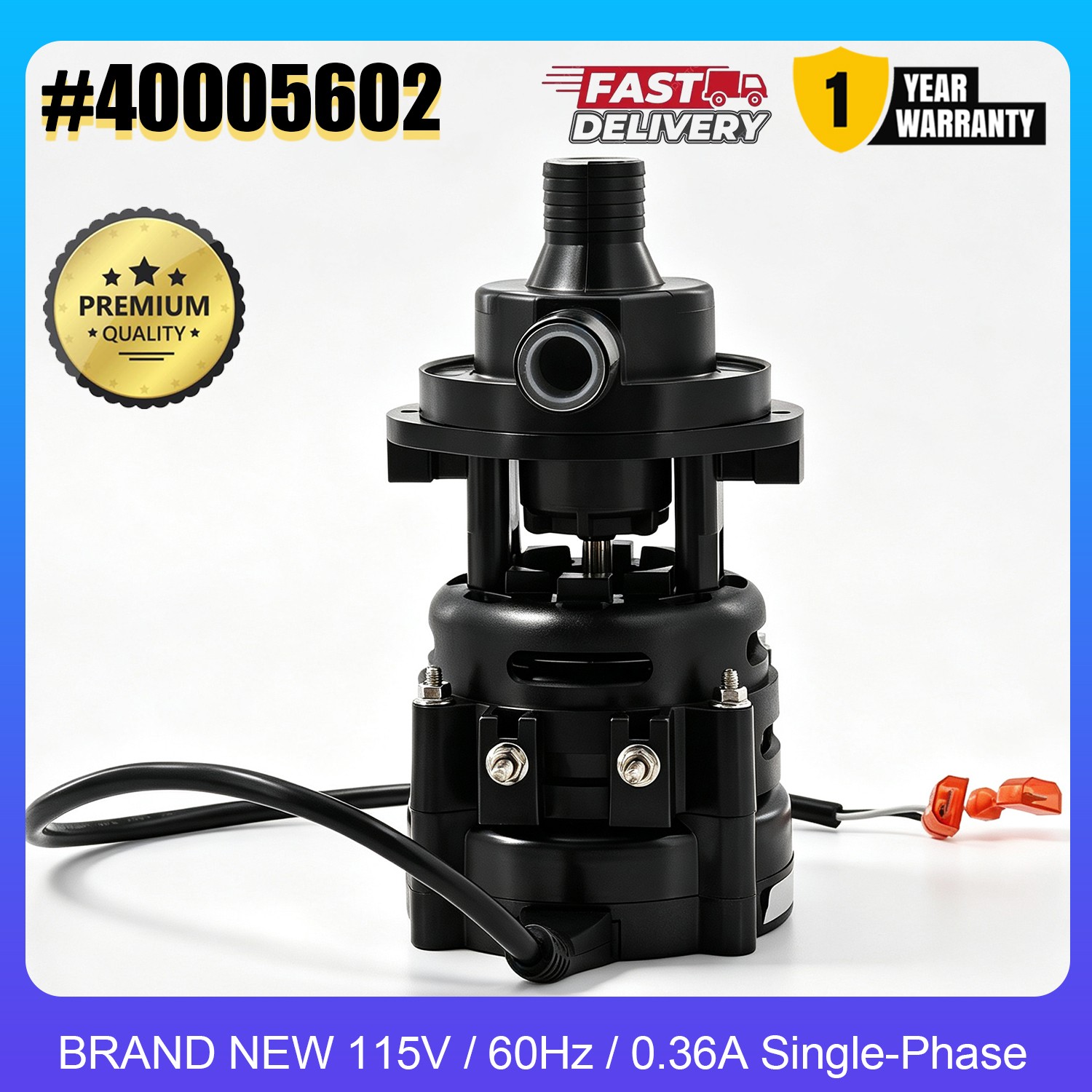 NEW Ice Machine Water Pump for Manitowoc Scotsman 115V 60Hz Replace 040005602