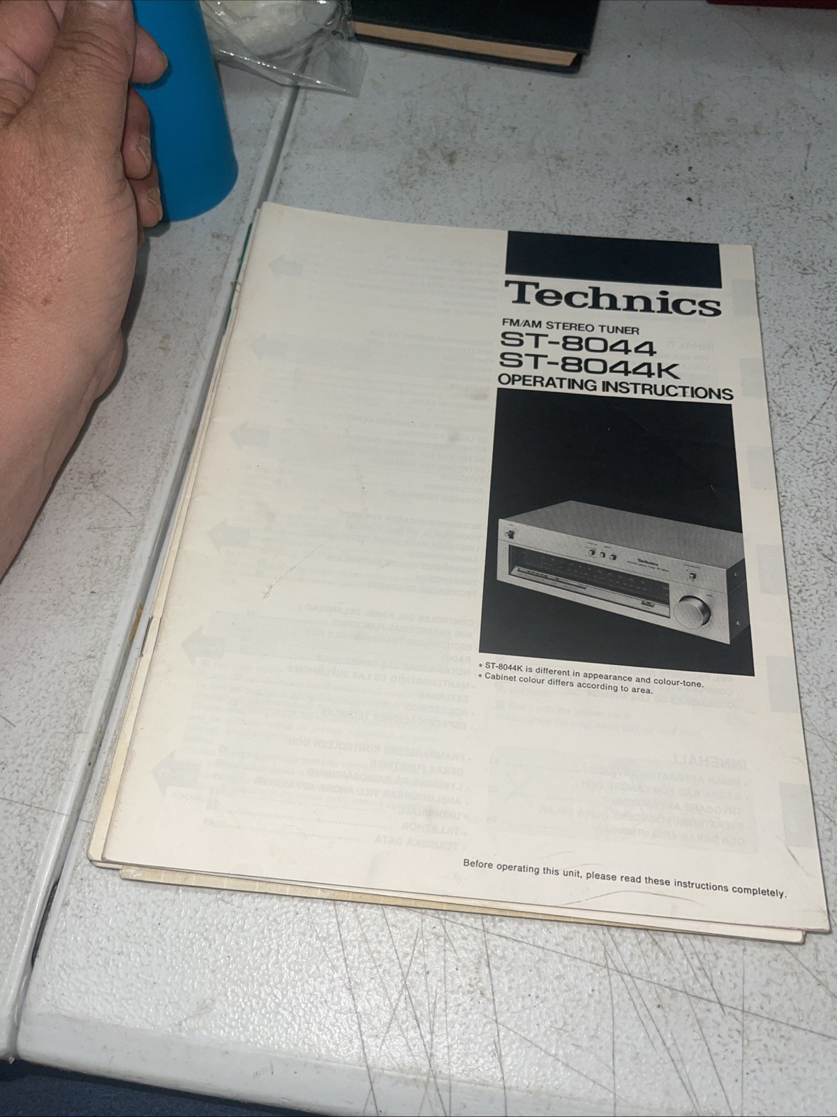 Technics ST-8044 Tuner ST-8044K Operating Manual *Original*